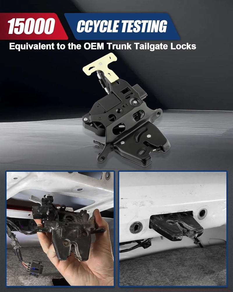 TIMEPAL Trunk Lid Latch Actuator Release Motor for Buick Lucerne 2006-2011, Cadillac DTS 2006-2011, Chevrolet Impala 2006-2013 & Impala Limited 2014-2016 - Image 5